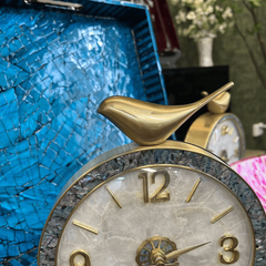 Vintage Brass Annunciation Bird Clock