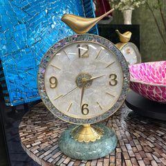 Vintage Brass Annunciation Bird Clock